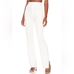 *New* Lovers and Friends Troy Split Hem Pant in White XS sold Out Size